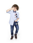 Camisa azul con lunares de Primark colección niños Navidad 2016