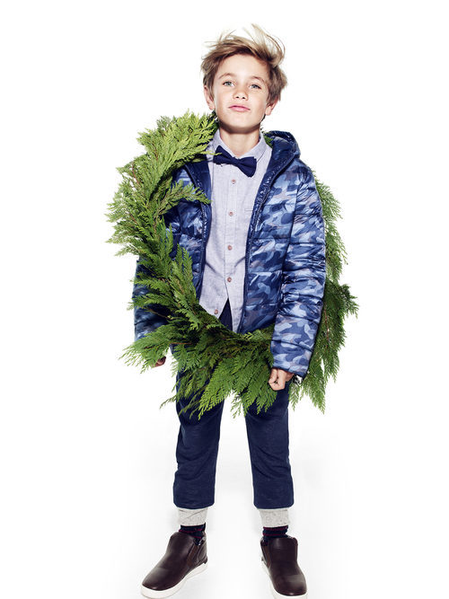 Abrigo de estampado de camuflaje de Primark colección niños Navidad 2016