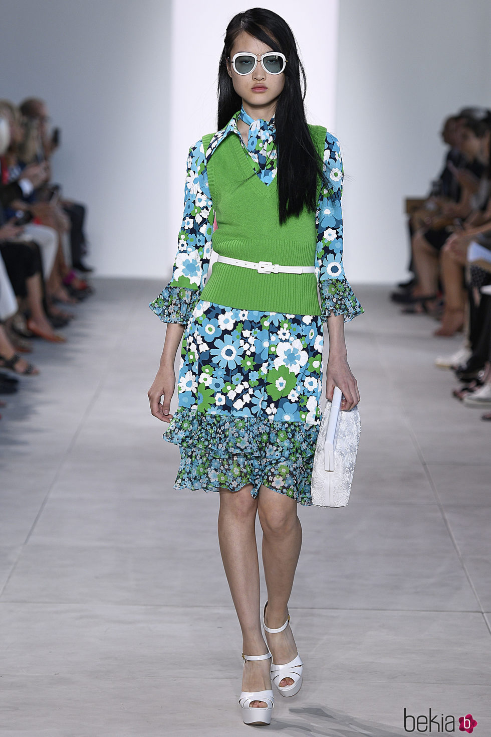 Jersey 'greenery' de Michael Kors primavera/verano 2017 en la New York Fashion Week