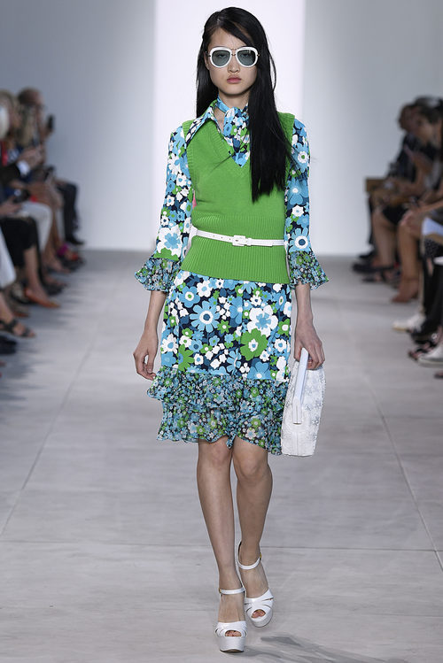 Jersey 'greenery' de Michael Kors primavera/verano 2017 en la New York Fashion Week