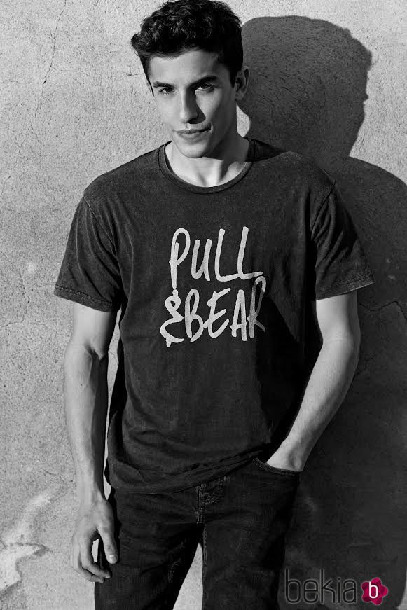 Marc Márquez con una camiseta de Pull&Bear