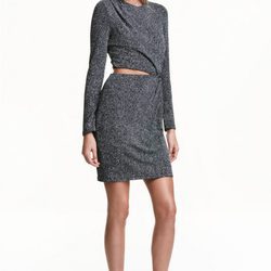 Vestido plateado de H&M colección Navidad 2016