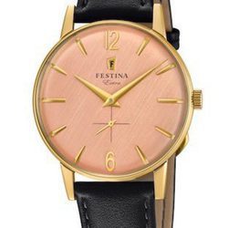 Reloj con la esfera rosa de la colección 'Extra 1948' de Festina