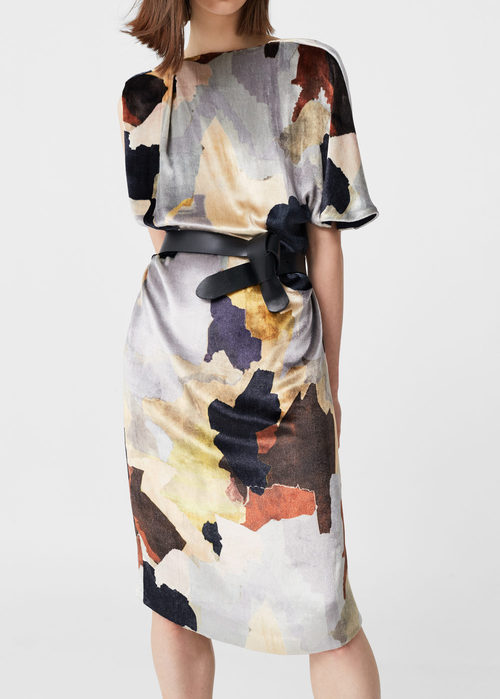 Vestido de seda estampado de Mango para Navidad 2016
