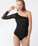 Body negro asimétrico de Oysho para Navidad 2016