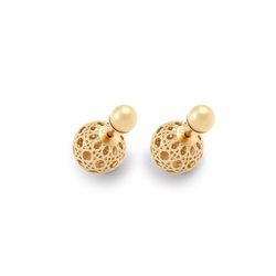Pendientes dorados de la selección de accesorios para Navidad 2016 de Dior