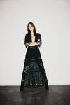 Vestido largo de color negro de Pull&Bear para Navidad 2016