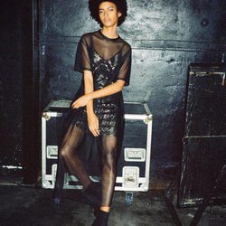 Vestido de transparencias de Pull&Bear para Navidad 2016