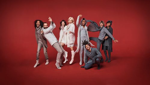 Ropa de lana de color blanco roto y gris de Esprit para Navidad 2016