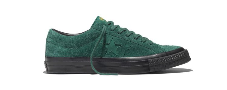Sneakers 'Hunter green' de Converse y Stüssy