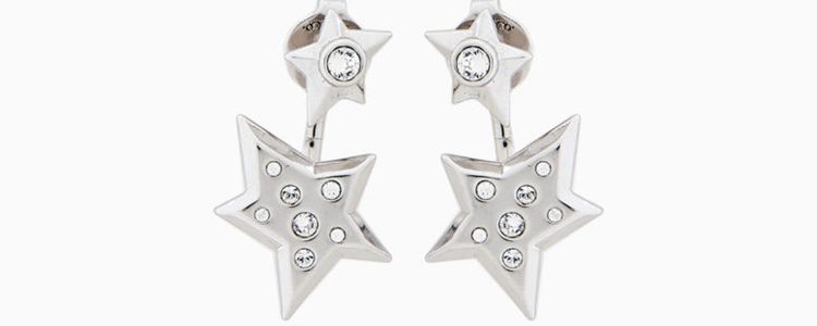 Pendientes en forma de estrella de MAX&Co y Swarovski otoño/invierno 2016/2017