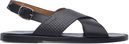 Sandalias negras de la colección masculina de Cartujano primavera/verano 2017