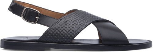 Sandalias negras de la colección masculina de Cartujano primavera/verano 2017