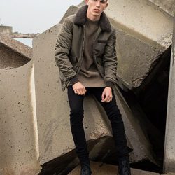 Bomber con borrego de Pull&Bear invierno 2017