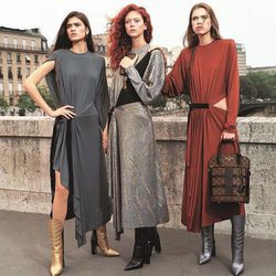 Vestidos de corte asimétrico de Louis Vuitton primavera/verano 2017