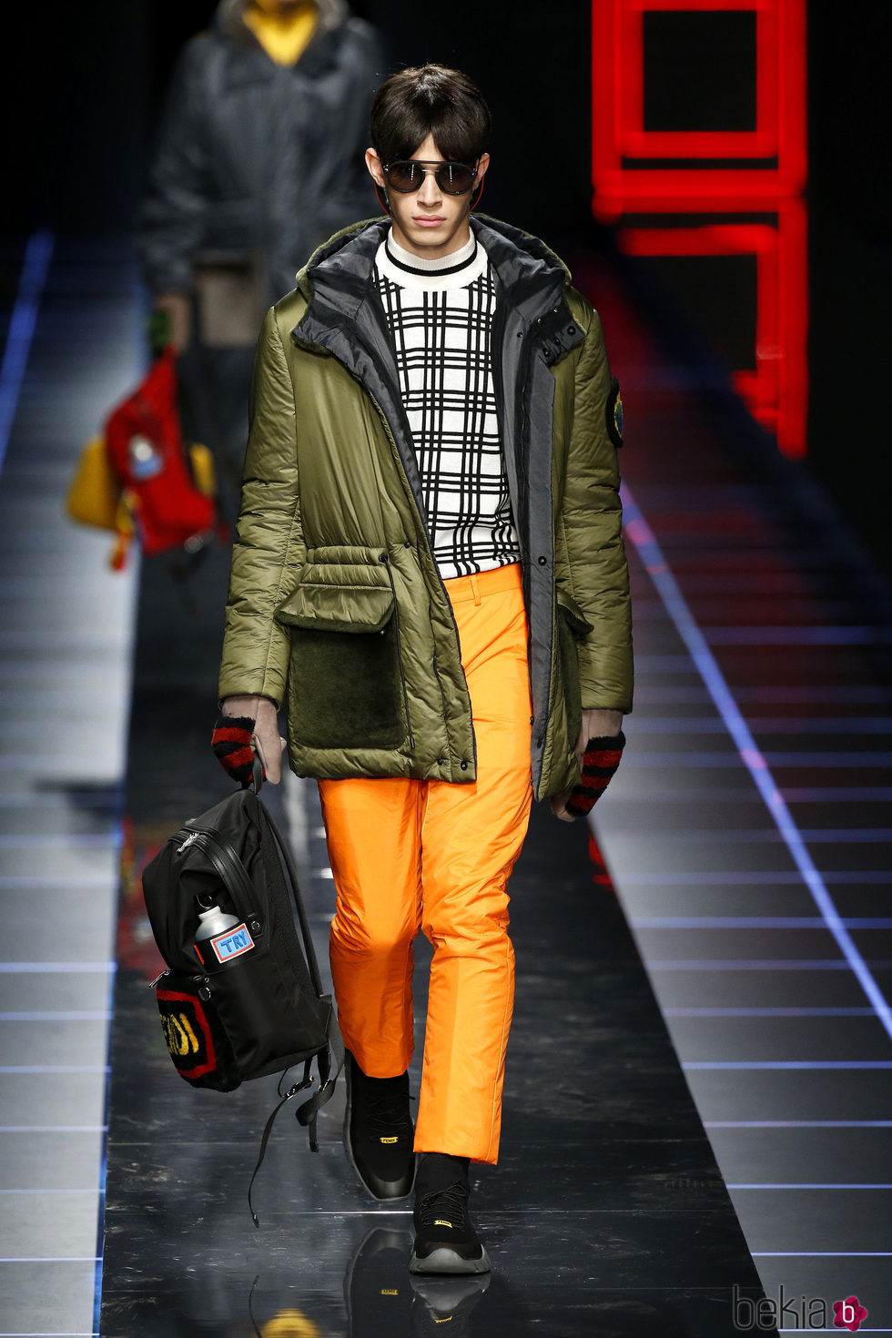Parka verde de Fendi otoño/invierno 2017/2018 en la Milán Fashion Week