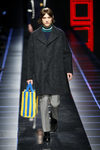 Abrigo de paño de Fendi otoño/invierno 2017/2018 en la Milán Fashion Week