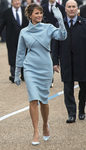 Melania Trump con un look a lo 'Jackie Kennedy' en la toma de posesión de Trump