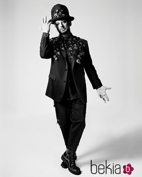Boy George con un look punk de Dior para primavera/verano 2017