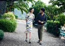 Andrés Velencoso y McKenna Hellam con prendas de la primavera/verano 2017 de Salvatore Ferragamo