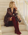 Legging boots de color burdeos de L.K.Bennett primavera/verano 2017