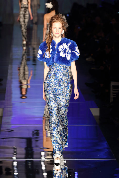 Vestido largo de Jean Paul Gaultier primavera/verano 2017 en la Semana de la Alta Costura de París