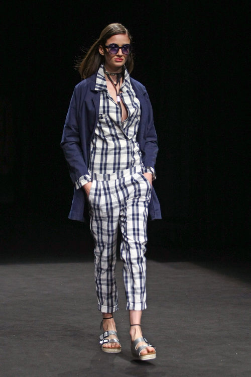 Conjunto estampado de TCN primavera/verano 2017 en la 080 Barcelona Fashion