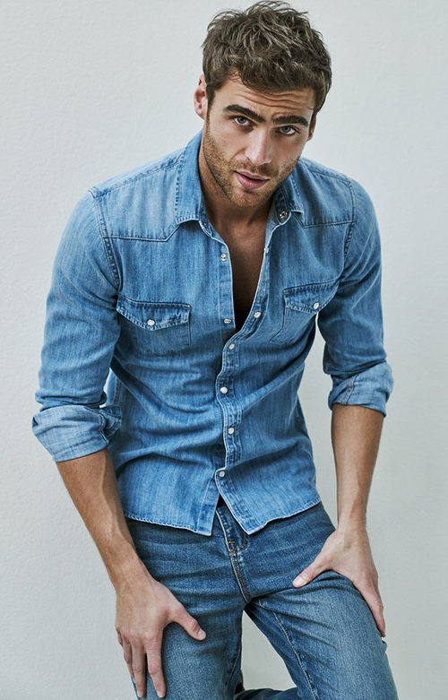 Total look denim de Stradivarius colección masculina invierno 2017