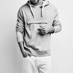 Sudadera gris de Stradivarius colección masculina invierno 2017