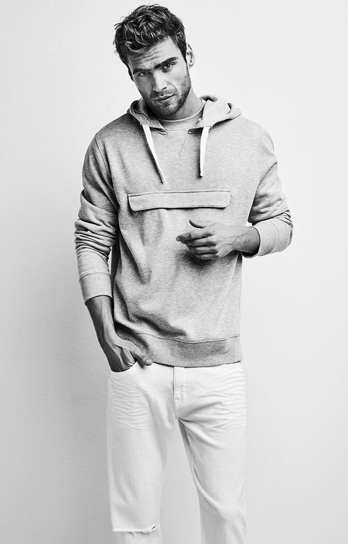Sudadera gris de Stradivarius colección masculina invierno 2017