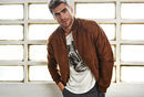 Chaqueta marrón estilo bomber de Stradivarius colección masculina invierno 2017