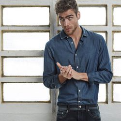 Camisa denim de Stradivarius colección masculina invierno 2017