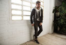 Chaqueta de cuero de Stradivarius colección masculina invierno 2017