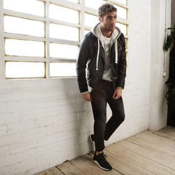 Chaqueta de cuero de Stradivarius colección masculina invierno 2017