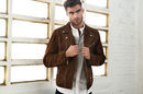 Chaqueta color marrón de Stradivarius colección masculina invierno 2017