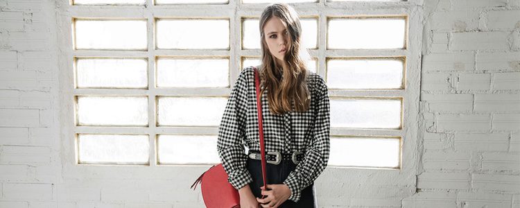 Vestido vichy de Stradivarius colección San Valentín 2017