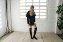 Legging boots de color negro de Stradivarius colección San Valentín 2017