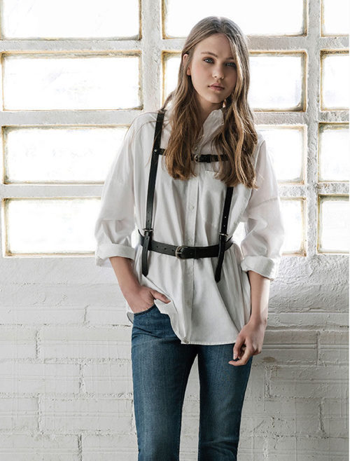 Camisa y tirantes de Stradivarius colección San Valentín 2017
