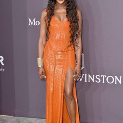 Naomi Campbell vestida de Versace en la gala amfAR 2017