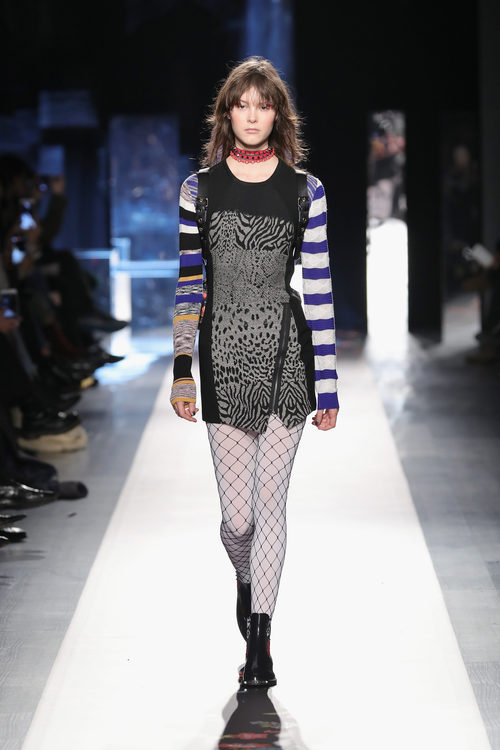Vestido animal print de Desigual otoño/invierno 2017/2018 en la New York Fashion Week