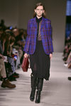 Chaqueta de cuadros de Victoria Beckham otoño/invierno 2017/2018 en la New York Fashion Week