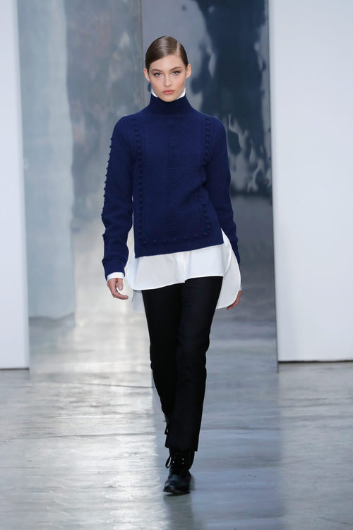 Jersey de lana de Carolina Herrera otoño/invierno 2017/2018 en la New York Fashion Week