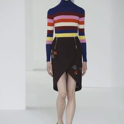 Jersey de rayas horizontales de Delpozo otoño/invierno 2017/2018 en la New York Fashion Week