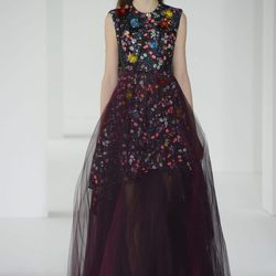 Vestido largo con lentejuelas de Delpozo otoño/invierno 2017/2018 en la New York Fashion Week