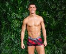 Cristiano Ronaldo con unos boxers estampados primavera/verano 2017 de CR7 Underwear