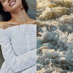 Camisa de escote bardot de Bershka campaña primavera/verano 2017