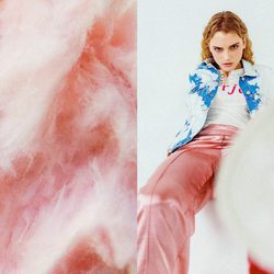 Pantalón de seda rosa cuarzo de Bershka campaña primavera/verano 2017