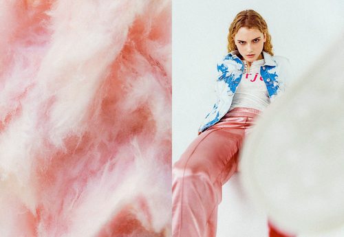 Pantalón de seda rosa cuarzo de Bershka campaña primavera/verano 2017
