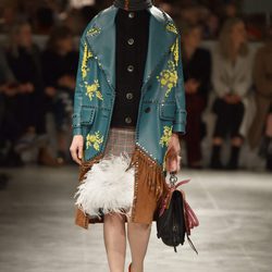 Chaqueta verde de Prada otoño/invierno 2017/2018 en la Milán Fashion Week