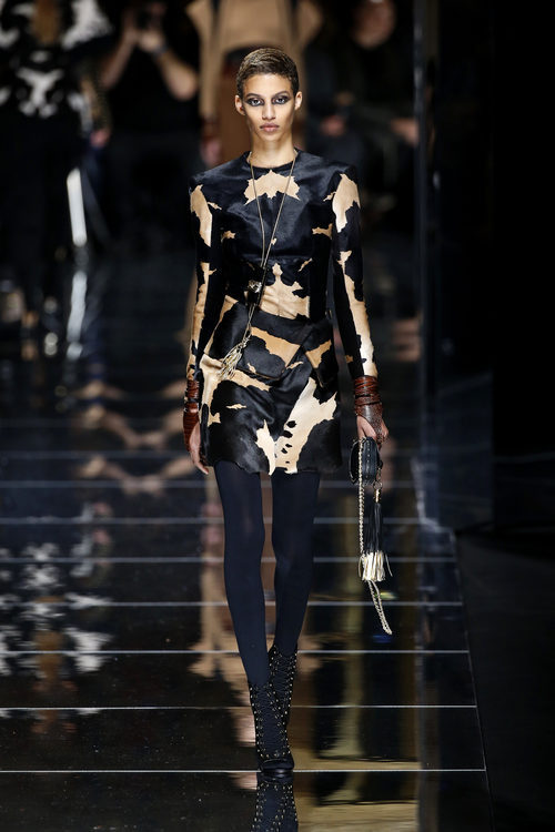 Camisa animal print de Balmain otoño/invierno 2017/2018 en la Paris Fashion Week